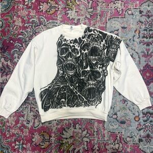 Los Angeles Apparel Hand Airbrushed Crewneck Sweater